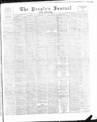 cover page of Dundee People's Journal published on November 15, 1890