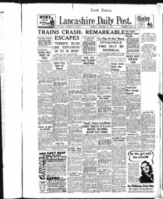 cover page of Lancashire Evening Post published on December 30, 1946