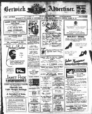 cover page of Berwick Advertiser published on July 6, 1939