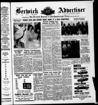 cover page of Berwick Advertiser published on December 30, 1965