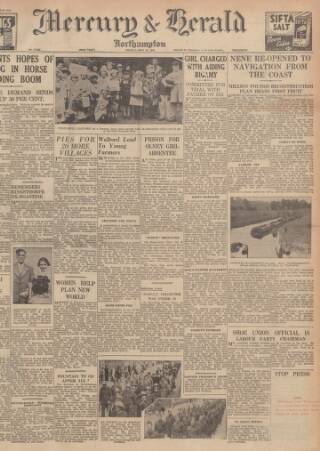 cover page of Northampton Mercury published on May 29, 1942