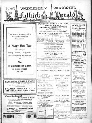 cover page of Falkirk Herald published on December 30, 1936