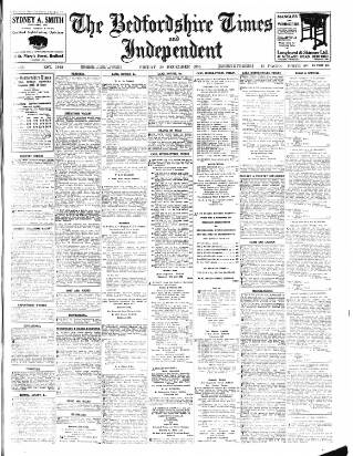 cover page of Bedfordshire Times and Independent published on December 30, 1938