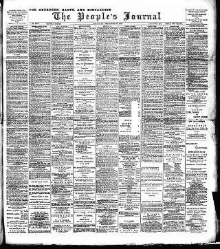 cover page of Aberdeen People's Journal published on December 30, 1893