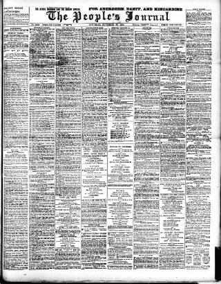 cover page of Aberdeen People's Journal published on November 30, 1901