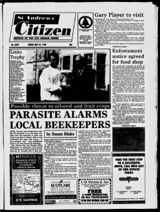 cover page of St. Andrews Citizen published on May 29, 1998