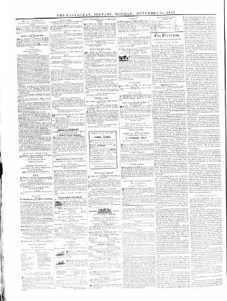 cover page of The Ulsterman published on November 30, 1857