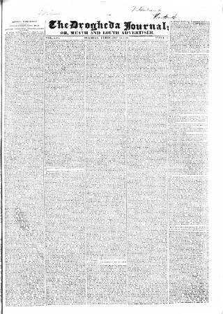 cover page of Drogheda Journal, or Meath & Louth Advertiser published on February 28, 1837