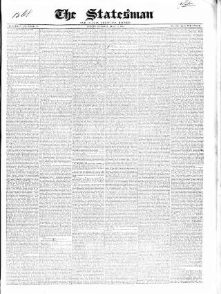 cover page of Statesman and Dublin Christian Record published on July 6, 1841