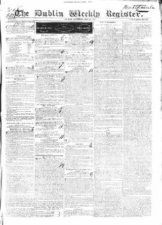 cover page of Dublin Weekly Register published on May 29, 1830