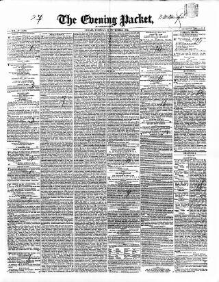 cover page of Dublin Evening Packet and Correspondent published on November 30, 1847