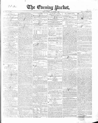 cover page of Dublin Evening Packet and Correspondent published on December 30, 1851