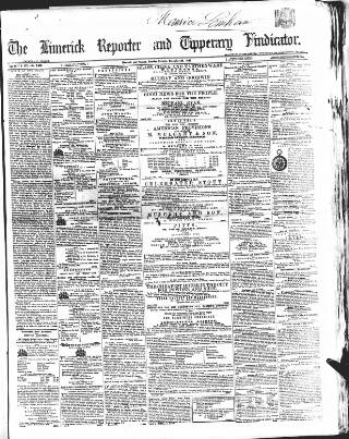 cover page of Limerick Reporter published on December 30, 1862