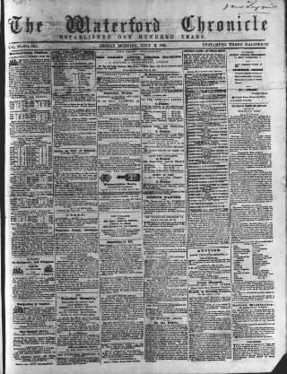 cover page of Waterford Chronicle published on July 6, 1866