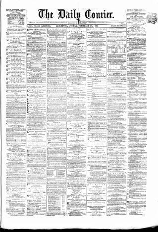 cover page of Liverpool Courier and Commercial Advertiser published on February 28, 1870