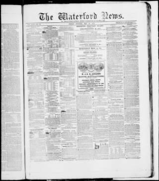 cover page of Waterford News published on May 29, 1874