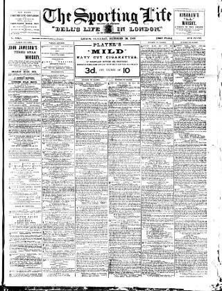 cover page of Sporting Life published on December 30, 1905