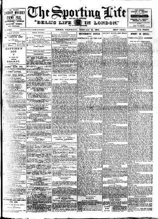 cover page of Sporting Life published on February 28, 1906
