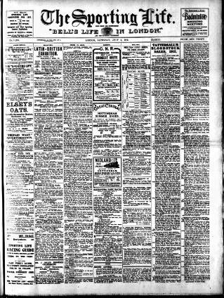 cover page of Sporting Life published on July 6, 1912