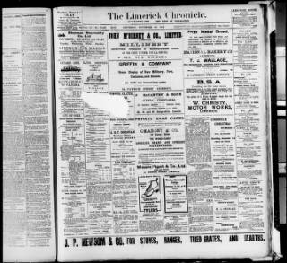 cover page of Limerick Chronicle published on November 30, 1912