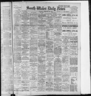 cover page of South Wales Daily News published on February 28, 1911