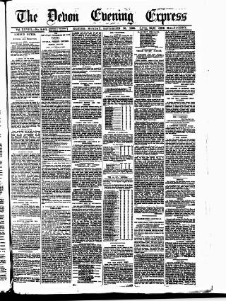 cover page of Express and Echo published on September 18, 1893