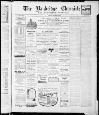 cover page of Banbridge Chronicle published on December 30, 1911