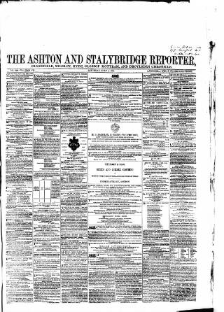 cover page of Ashton Reporter published on July 6, 1861