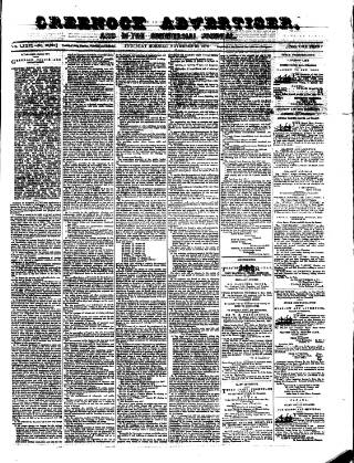 cover page of Greenock Advertiser published on November 30, 1876