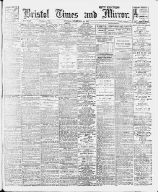 cover page of Bristol Times and Mirror published on November 30, 1917