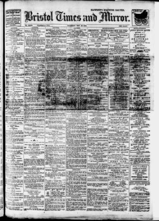 cover page of Bristol Times and Mirror published on May 29, 1919