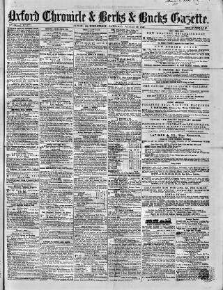 cover page of Oxford Chronicle and Reading Gazette published on February 28, 1857