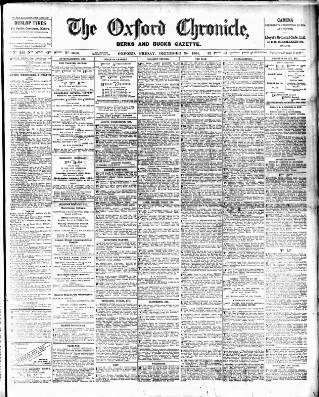 cover page of Oxford Chronicle and Reading Gazette published on December 30, 1904