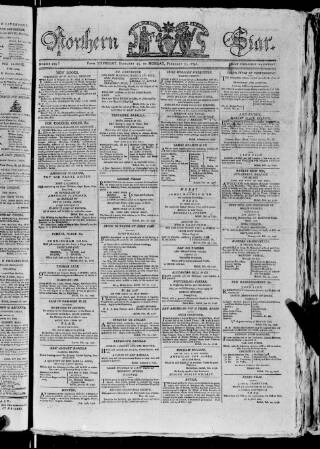 cover page of Northern Star 1792 published on February 29, 1796