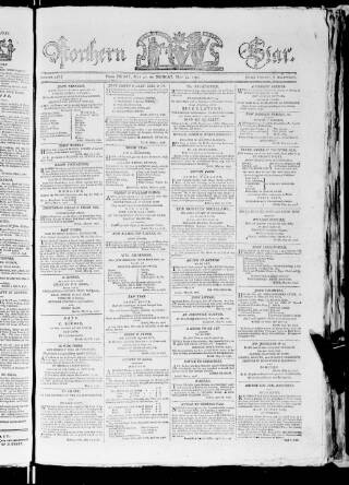 cover page of Northern Star 1792 published on May 23, 1796