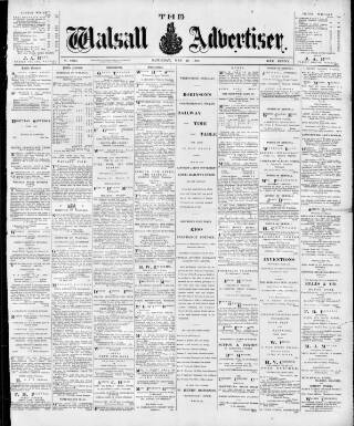 cover page of Walsall Advertiser published on May 29, 1897