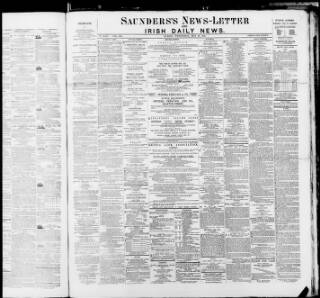 cover page of Saunders's News-Letter published on May 29, 1878