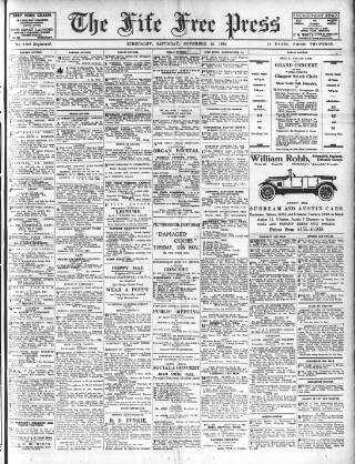 cover page of Fife Free Press published on November 15, 1924