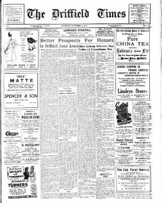 cover page of Driffield Times published on November 15, 1947