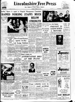 cover page of Lincolnshire Free Press published on February 28, 1961