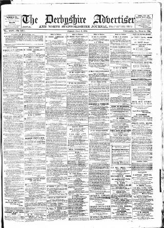 cover page of Derbyshire Advertiser and Journal published on July 6, 1894
