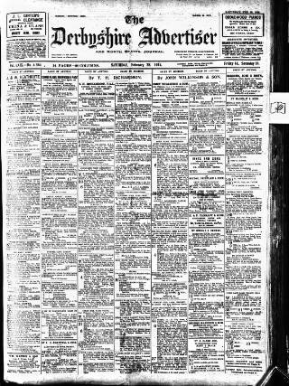 cover page of Derbyshire Advertiser and Journal published on February 28, 1914