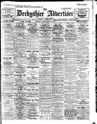 cover page of Derbyshire Advertiser and Journal published on December 30, 1927