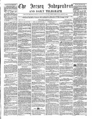cover page of Jersey Independent and Daily Telegraph published on February 28, 1859