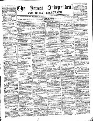 cover page of Jersey Independent and Daily Telegraph published on December 30, 1861