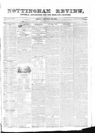 cover page of Nottingham Review published on December 30, 1836