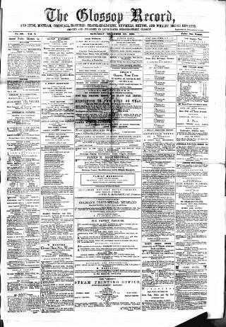 cover page of Glossop Record published on December 30, 1865