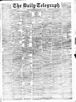 cover page of Daily Telegraph & Courier (London) published on February 28, 1906