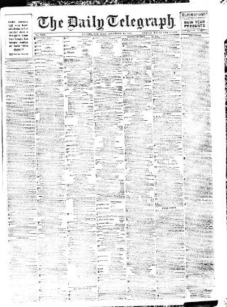 cover page of Daily Telegraph & Courier (London) published on December 30, 1911