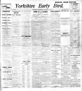 cover page of Yorkshire Early Bird published on November 30, 1910